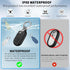 TUDIOW 4 Pack Samsung Galaxy SmartTag2 Case, Waterproof Silicone Anti-Lost Scratch Resistant Cover (Black&White&Navy
