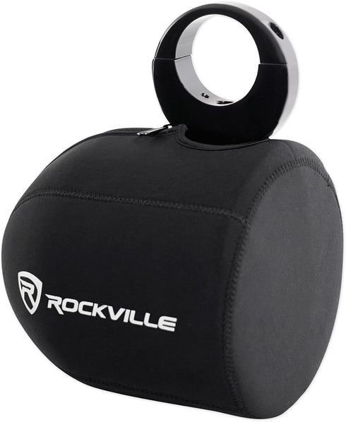 Pair Rockville RWBC80 Neoprene Covers for 8" Marine Wakeboard Tower Speakers