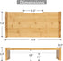 2 15.8 inch KINLINK Solid Wood Monitor Stand Riser, Monitor Riser with Adjustable Height, Computer Riser for Computer