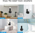 Wall Mount Holder for Dot 4th/5th Generation, Smart Speaker Stand with Built-in Cable Management, Black