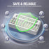EBL 12-Bay AA AAA Battery Charger Independent LCD Charger for Ni-MH Ni-CD Rechargeable Batteries with Discharge