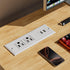 Geao Adapter 1500W Recessed Power Strip Mount Hidden Charging Station with USB Plug Multiple Surge Protector Outlet