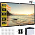 Foldable Projector Screen, XINLEMY 84" 4K 16:9 HD Portable Anti-Crease Movie Screen for Home Theater, Indoor Outdoor
