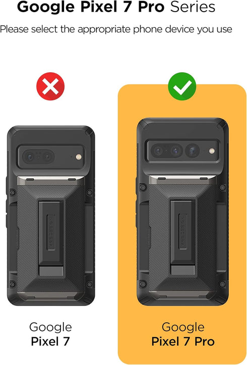 VRS DESIGN Damda Glide Hybrid Phone Case for Pixel 7 Pro, Functional Sturdy Case Compatible for Pixel 7 Pro (Black)