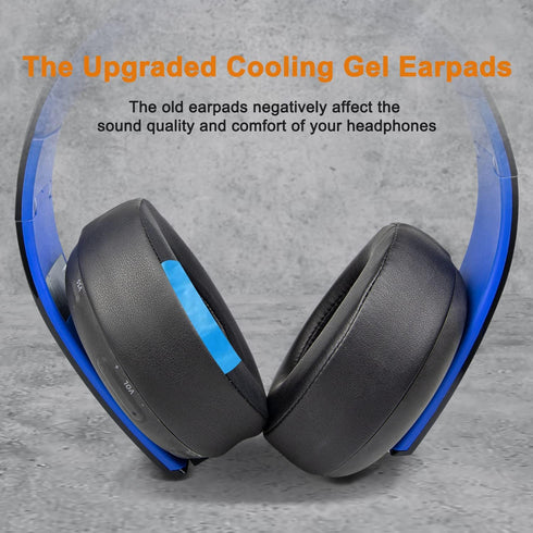 SOULWIT Replacement Ear Pads for Sony Gold Wireless Playstation PS4 Headset, Earpads Cushions for Model CECHYA-0083