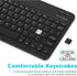 Ultra-Slim Bluetooth Rechargeable Keyboard for BLU M8L 2022 and All Bluetooth Enabled iPads, iPhones, Android Tablets