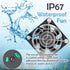 GDSTIME 60mm x 25mm 12V DC Waterproof IP67 Fan, High Speed Dual Ball Bearing Brushless Cooling Fan for Solar Battery