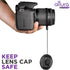 Altura Photo 5 Pcs Lens Cap Keeper - Camera Lens Cap Leash for DSLR & Mirrorless Lenses - Tether/Lens Holder for Canon,