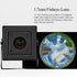 Revotech Mini Fisheye POE IP Camera, HD 3MP Indoor Security Camera with 1.7mm Lens, 170 Degree Wide Angle