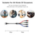 USAMS 2Pack Multi Charging Cable Multiple Charger Cord Nylon Braided Short 1FT 4 in 1 USB Charge Cord with Phone/Type C/Micro USB Connector for Phone/Galaxy S20/S10S9/S8/S7 and More
