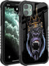 Compatible with iPhone 11 2019 Case, Heavy Duty Shockproof Bumper Protective Cover with Fiery Gorilla King Design for