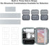 Large Capacity Electronics Accessories Organizer Case with Adjustable Divider, Waterproof Leather Cord Organizer,