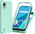 Ailiber Cricket Debut S2 Phone Case, Heavy Duty Protective Cover with Screen Protector, Mint Green