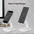 Adjustable Cell Phone Stand for Desk, Foldable Holder Cradle Dock for iPhone 15 14 13 Pro Max Mini, 12 11 XR X 8 7 6
