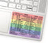 Synerlogic Word/Excel Windows Shortcut Sticker: Laminated Keyboard Reference Guide, 2pcs (Rainbow/Small) for Home Office