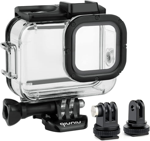 Standard Protective Waterproof Dive Housing Case for GoPro Hero 9, 10, 11, 12, Up to 45 Meters, Transparent