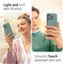 Midnight Green Flower Magnetic Silicone Case for iPhone 15 Pro, Magsafe Compatible, Camera Protection, Soft Microfiber