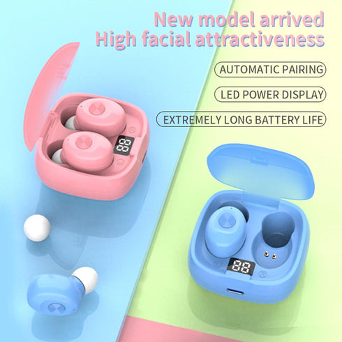 in-Ear Bluetooth Earbuds, Lightweight Headphones with Built-in Microphone, IPX5 Waterproof