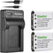 Kastar Battery (X2) & Slim USB Charger for Cas NP-80, Exilim EX-G1, EX-H5, EX-H50, EX-JE10, EX-N1, EX-N5, EX-N10,