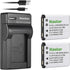 Kastar Battery (X2) & Slim USB Charger for Cas NP-80, Exilim EX-G1, EX-H5, EX-H50, EX-JE10, EX-N1, EX-N5, EX-N10,