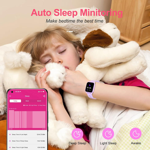 Kids Smart Watch with 20 Sports Modes, Fitness Tracker for Girls Boys Age 6+ with Sleep Monitor and Step Counter