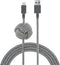 Native Union Night Cable - 10ft Ultra-Strong Reinforced Lightning to USB-A Charging Cable, Zebra