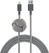 Native Union Night Cable - 10ft Ultra-Strong Reinforced Lightning to USB-A Charging Cable, Zebra