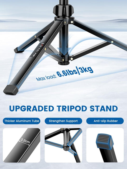 Victiv 72" Phone Tripod, Camera Stand Tripod with Remote and Phone Holder, Stable & Adjustable Tall, Suit