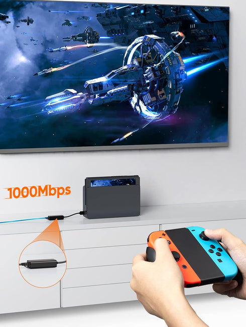 USB to Ethernet Adapter, CableCreation USB 3.0 to Gigabit Wired LAN Network Adapter for Nintendo Switch & More