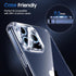 UniqueMe 3 Pack Camera Lens Protector for iPhone 15 Pro/iPhone 15 Pro Max, 9H Tempered Glass, Light Blue