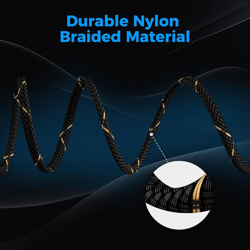 Mygatti 14/2 35 14AWG 2 Speaker Wire Feet, Gauge Speaker Cable, Direct Burial, Durable Nylon Braided, in Wall