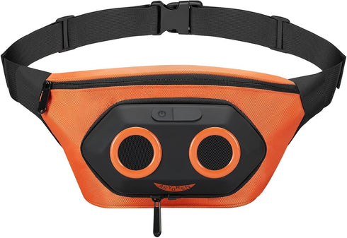 Fanny Pack with Bluetooth Speaker, Asyoren Portable Speakers, 10W Volume, IPX7 Waterproof, Wireless Speakers for Sports