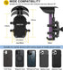 iMESTOU Anti-Vibration Motorcycle Phone Mount, Shock Damping Cellphone Holder with 720° Rotatable 1" Ball Base