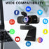 Lusinx 1080P Webcam for Computer, Wide Angle USB C, Plug and Play, Privacy Cover, Web Cam with Tripod, External Camera