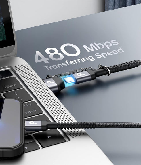 USB Type C to Lightning Cable Fast Charging, Apple MFi Certified 2Pack 6ft iPhone Charger Cable