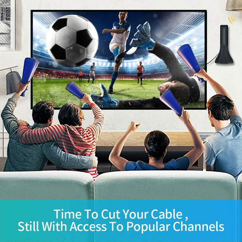 HDTV Antenna - Portable Indoor Digital Antenna, 120 Mile Long Range with Amplifier Signal Booster for Local TV