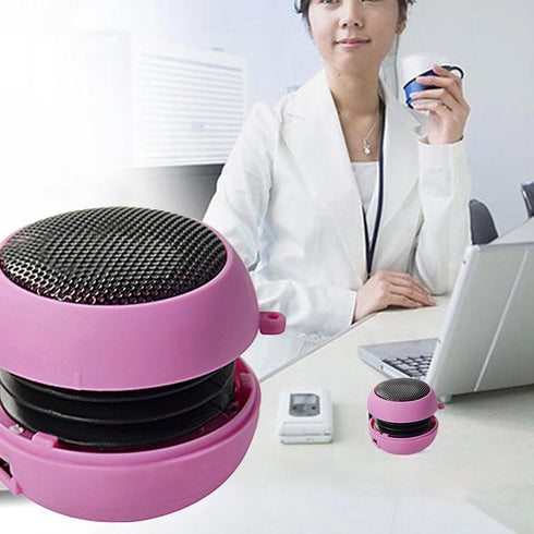 YOXIER Mini Portable Hamburger Speaker in Blue Fun and Functional