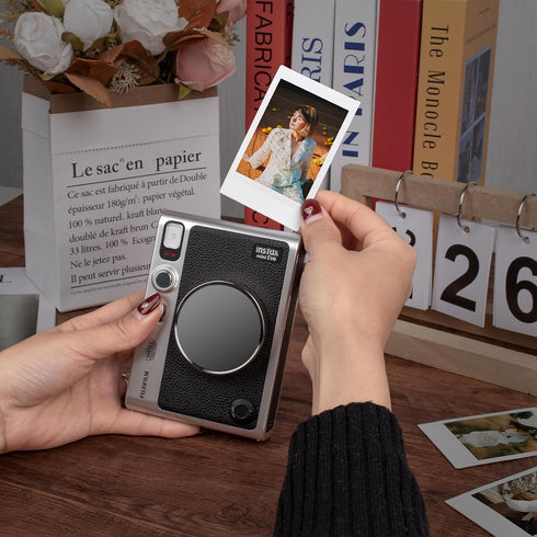 MUZIRI KINOKOO Lens Cap for Fuji Instax Mini EVO Instant Camera, Premium Plastic Cover with Anti-Loss Rope