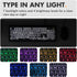 X9 Performance 7 4 Wired Keyboard and Mouse Combo - Large Print Backlit Keys for Seniors, Lighted Computer Keyboard