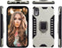 MODOS LOGICOS Case for iPhone XR, Dual Layers Shockproof Protective Case with 360 Metal Rotating Ring