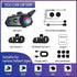 Q18 Motorcycle Bluetooth Headset with Music Sharing, 1000M Intercom for 2 Riders, CVC Noise Reduction, Hard/Soft Mic
