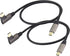 90 Degree USB C to USB C Cable, 3.1 Gen 2 Right Angle 3.1 Type C Male to Male Extension Cable for Google Pixel 3XL,