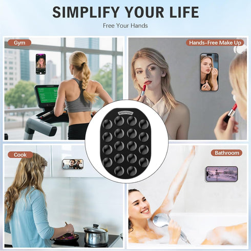 Grippopso 17 16 15 14 13 12 Magnetic Phone Grip Holder for MagSafe Phone Grip, Magnetic Suction Cup Phone Grip Holder