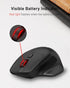 Redragon 2.4GHz 6 4000 Big Wireless Mouse for Medium to Large Hands, Ergonomic Computer Mouse, Buttons, DPI, Full Sized