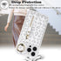 iPhone 13 Pro Case Wallet with Card Holder, Detachable 2-in-1, MagSafe Compatible for Women & Men - White Leopard