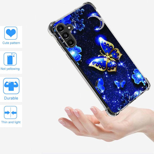 Samsung Galaxy A35 5G Case, TPU Soft Rubber, Reinforced Anti-Fall Cover, Butterfly Design