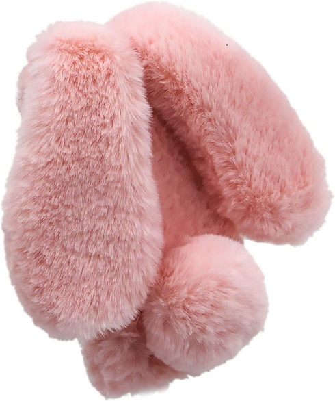 Rabbit Ear Case for Samsung Galaxy A54 5G, Crossbody Strap Fuzzy Cute Women Girls Plush Bunny Fur