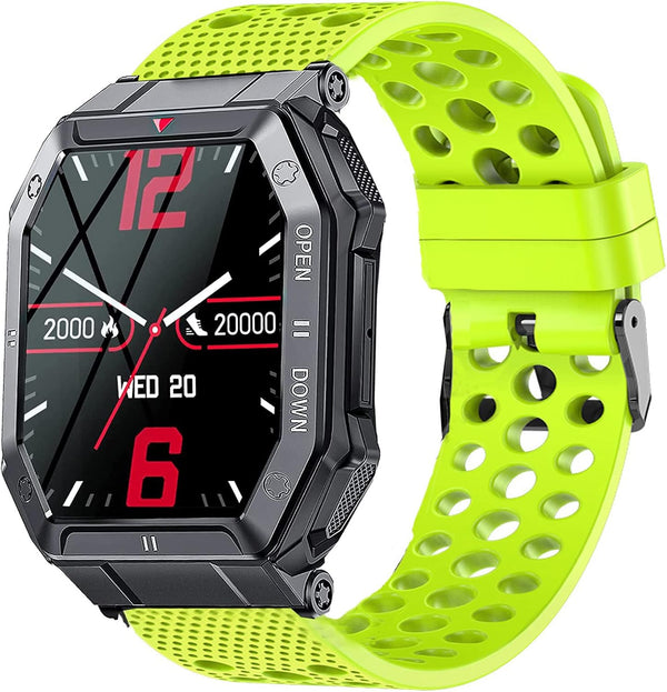 EIGIIS K55 Smartwatch Bands, Silicone Replacement Wristbands Sport Strap with Metal Buckle for KOSPET TANK T1