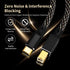 6N (1.64ft/0.5m) USB B to USB C Audio Cable, OFC Gold-Plated Braided Printer Cable, for Hi-Fi DAC, Amplifier, DJ