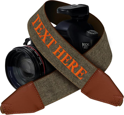 Custom Camera Strap, Embroidered Name Camera Strap Padded Universal Fit Neck Shoulder